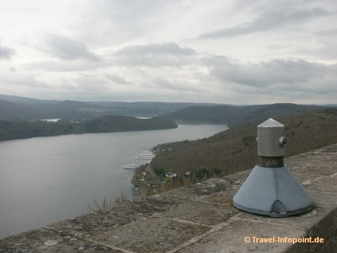 Blick vom Schloss Waldeck