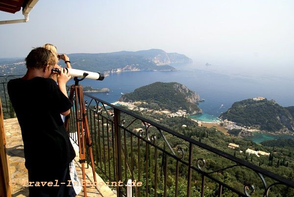 Corfu, Blick auf Paleokastritsa