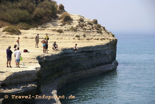 Korfu, Sidari: Felsenspringer