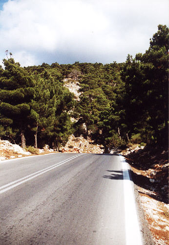 Straße auf der Westseite