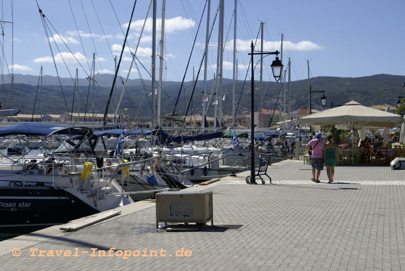 Lefkada Hafen, Griechenland