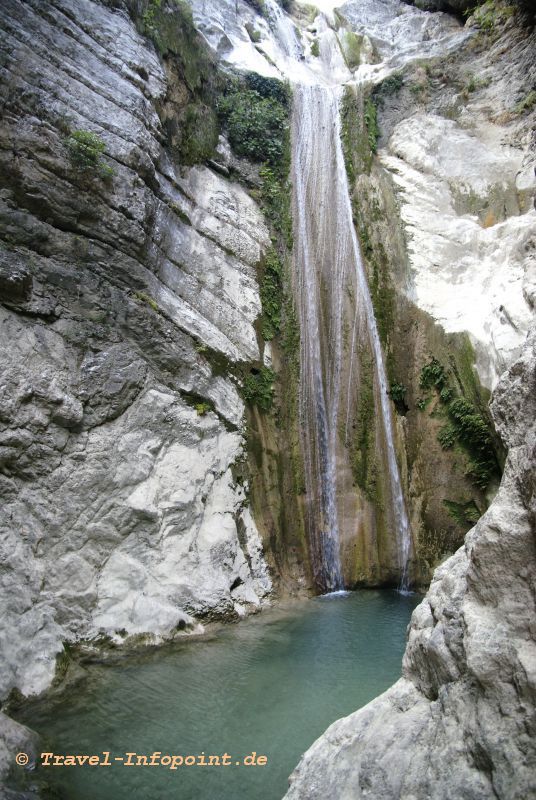 Wasserfälle bei Rachi, Lefkas