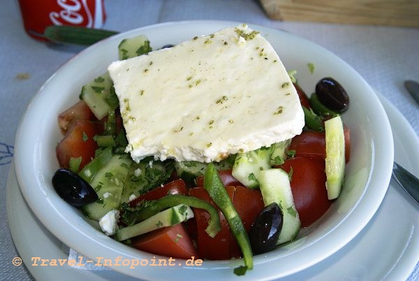 griechischer Salat in Skala Kalloni