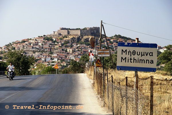 Ortseingang von Molivos, Lesbos