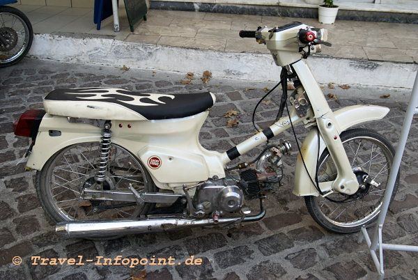 Moped in Plomari, Lesbos