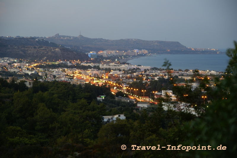Blick auf Faliraki / Rhodos