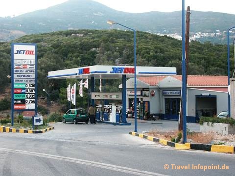 Tankstelle auf Samos