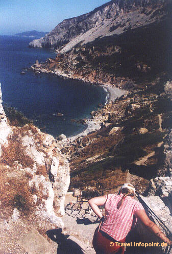 Nord-Skiathos: Blick zum Castro-Beach