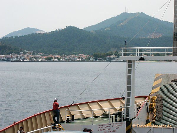 Fähre vor Limenas, Thassos