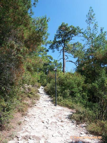 Weg zum Kastro von Limenas, Thassos