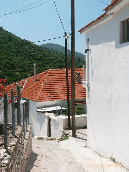 Gasse in Maries, Thassos