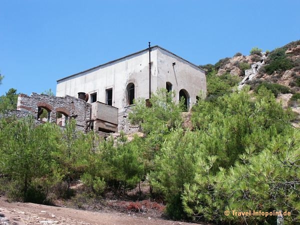 Bergwerk bei Limenaria, Thassos