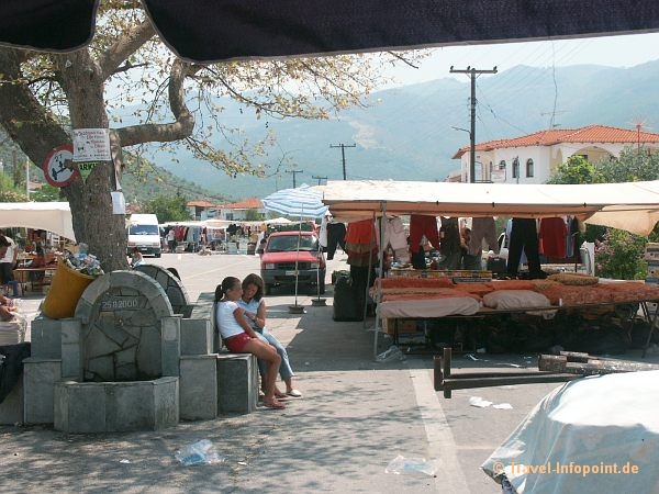 Markt in Prinos, Thassos