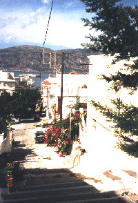 Eine Gasse in Pigadia
