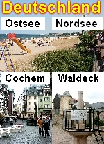 Deutschland: Niendorf, Timmendorf, Lübeck, Schwerin (Ostsee), Cochem (Mosel), Korbach/Edertal (Waldecker Land)