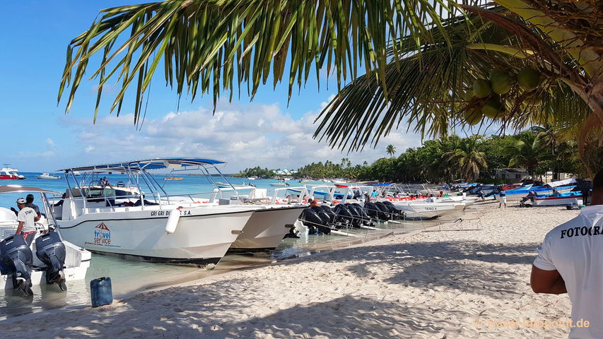 Abfahrt zur Insel Saona