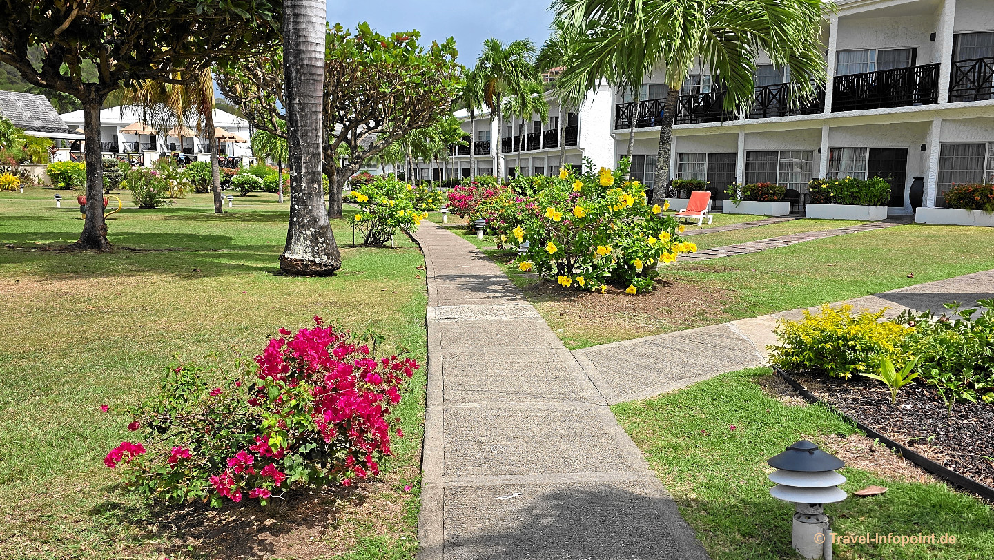 Blick auf das Coyaba Beach Resort