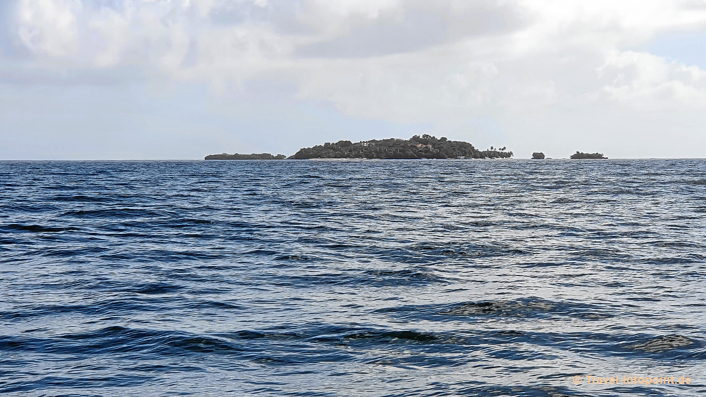 Blick auf die Bacardi-Insel