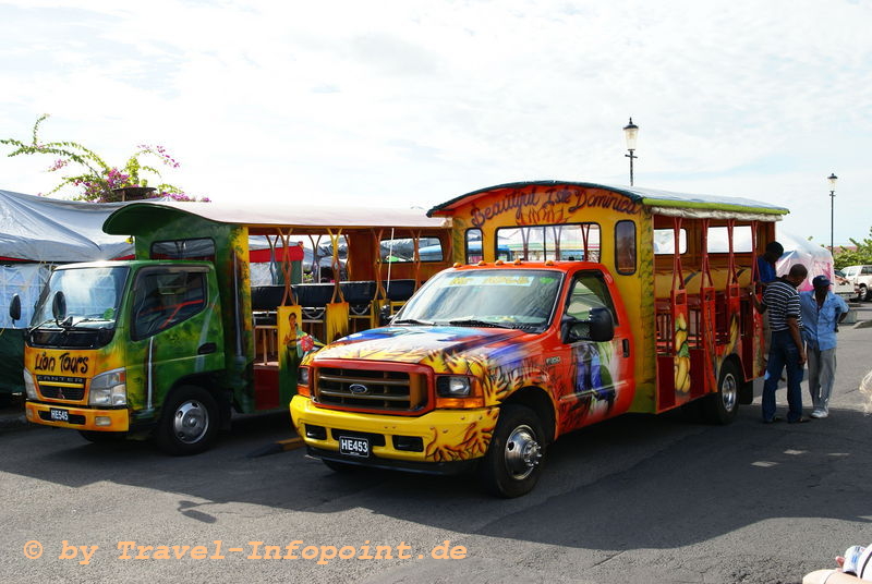 Partybus auf Dominica