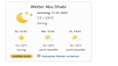 Wetter Abu Dhabi
